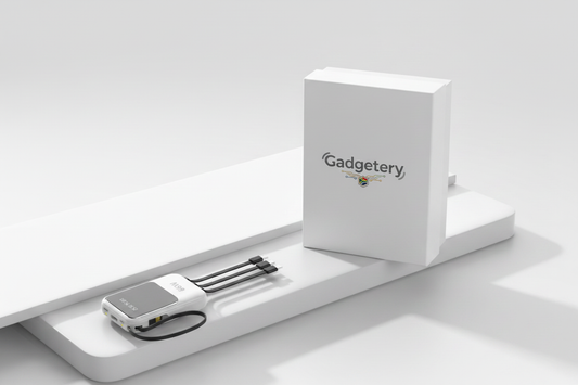 Power Bank Packaging with Gadgetery Logo